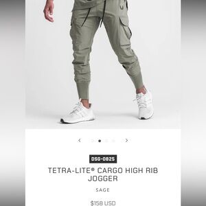 ASRV Sage Green Cargo Jogger Pants